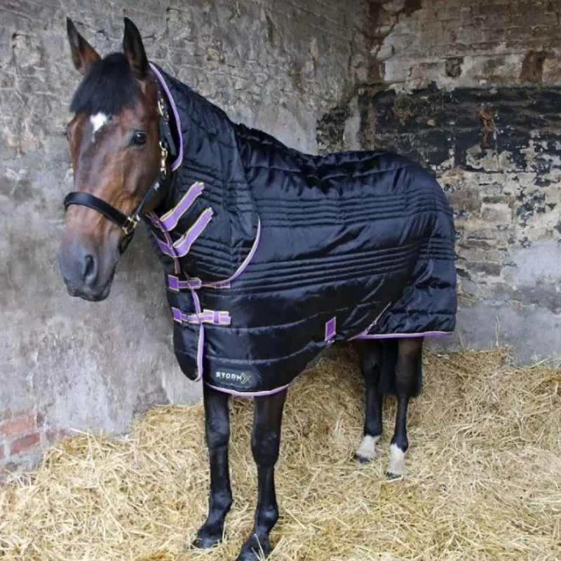 StormX Original 200g Combi Stable Rug - Black/Purple/Yellow